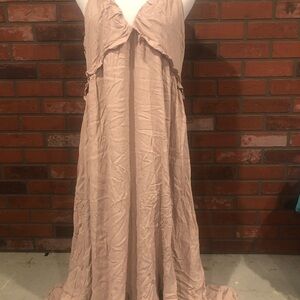 Main Strip Size 3X Blush Pink Maxi Dress